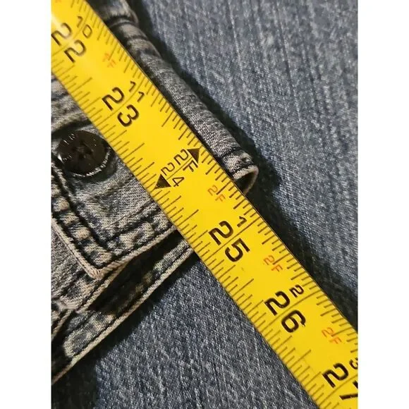 Vintage Harley Davidson Embroidered Blue Denim Button Down Shirt Men's Size 2XL - Picture 8 of 9